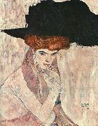 Gustav Klimt The Black Feather Hat oil on canvas